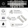 PATIKIL 1/4-20 x 1-1/8" Flat Head Socket Cap Screws, 20