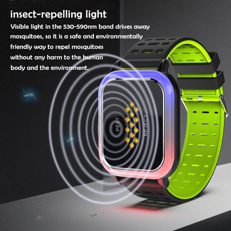2 in 1 Ultrasonic Mosquito Repellent Bracelet Insect Repelling Light