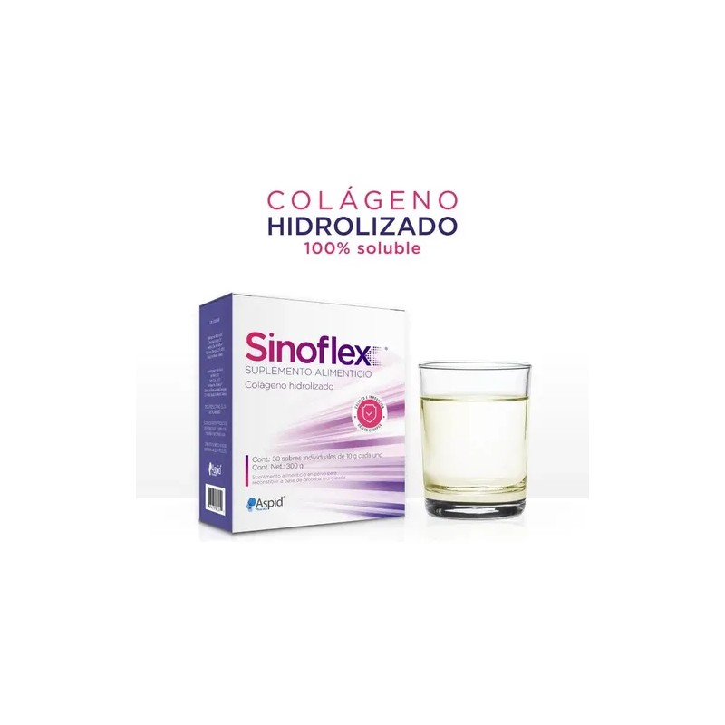 Kit 3 Pzs Sinoflex, Colágeno Hidrolizado Con 90 Sobres