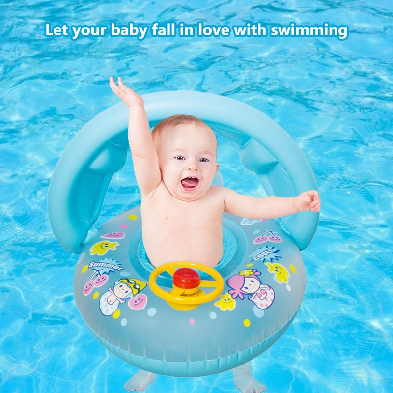 Baby Swimming Ring Inflatable Sunscreen Baby Swim Ring Inflatable Baby