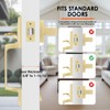 Haidms Gold Front Door Handle, Single Cylinder Exterior Door Entry