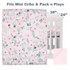 Bedtime Originals Blossom Pink Watercolor Floral 3-Piece Mini Crib Bedding