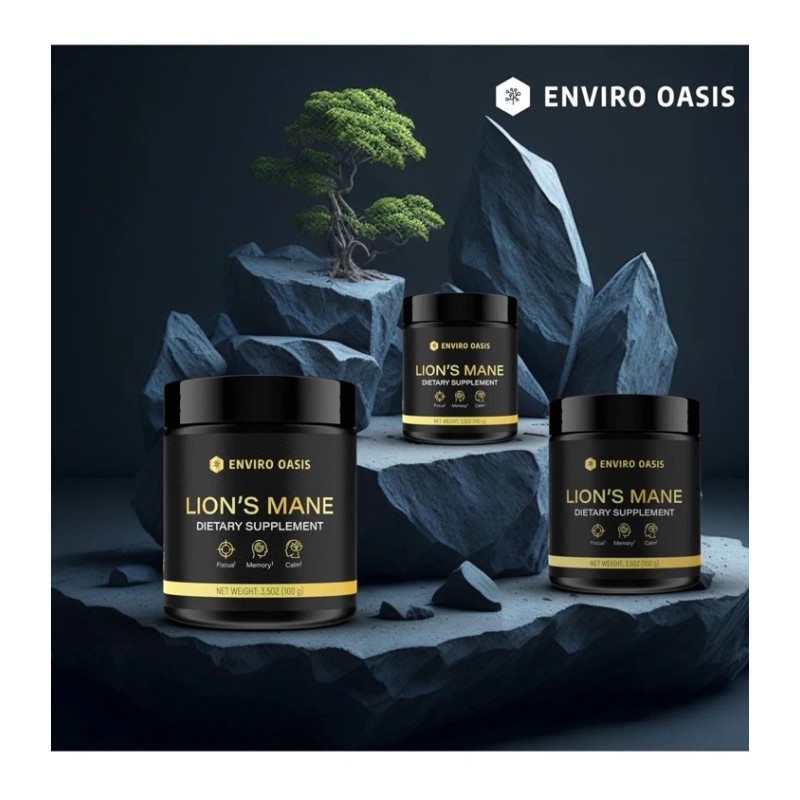 Enviro Oasis Lions Mane Mushroom Extract Powder - Nootropic Supplement