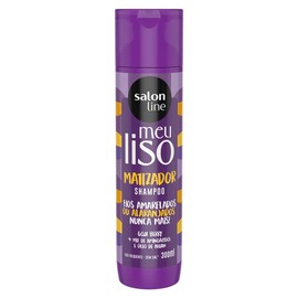 Linha Tratamento (Meu Liso) Salon Line - Shampoo Matizador #LoiroMatizado 300 Ml - (Salon Line Treatment (My Straight) Collection - #PlatinumBlond Brassiness Control Shampoo 10.14 Fl Oz)