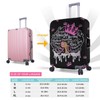 Hepmant Travel Suitcase Protector African American Woman Elastic Protective Washable