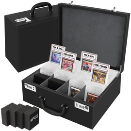 AOBOPLE Graded Card Storage Box,Holds 136+ PSA/GMA Slab or 632+ Toploaders,4 Row PSA Slab Case for Graded Cards Fits 3"x4" 35pt Cards,Compatible with BGS/HGA/SGC/CSG Slab Cases
