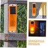 BUGUUYO Solar Warning Light Solar Caution Lamp for Garden and