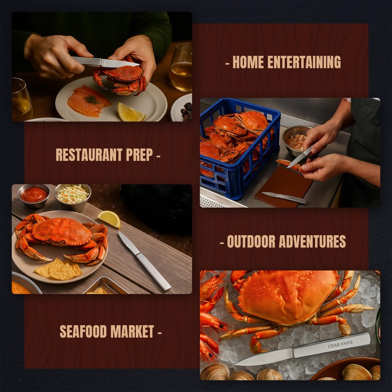 UJ Ramelson Crab Meat Shell Claw Cracker and Picker Knife,