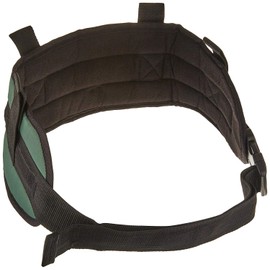 Sammons Preston Padded Gait Belt with Handles, 5.5" Wide Transfer Belt with 4 Loops & Quick Release Buckle, Limited Mobility Aid Belt for Patient Transfer & Care, Green, Medium Belt Fits 28"-48" Waist