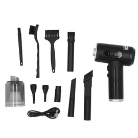 Electric Compressed Air Duster Vacuum Cordless PC Car Dust Blower Cleaner 50000RPM Rechargeable with Display LED Light