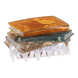 ANBALA 1Pcs Book Hair Claw Clips Cute Teacher Hair Clips Unique Claw Clip for Book Lovers Teachers Appreaction Gift (Brown)