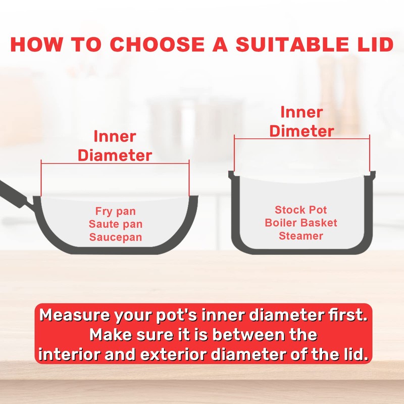 Duxtop Cookware Glass Replacement Lid (7) by Duxtop