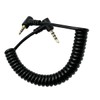 Seadream Coiled 2.5mm to 3.5mm Audio Cable,Double Angled 90 Degree
