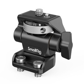 (New Version) SMALLRIG Camera Monitor Mount with 1/4'' Screws, 360° Swivel and 180° Tilt Adjustable Monitor Holder with Thumbscrew to Adjust the Tension, with Anti-twist Design - 2904B