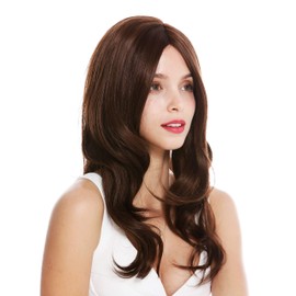WIG ME UP QLS18710-2/30 Women's Wig Long Wavy Voluminous Mono Part Chestnut Brown Mix
