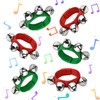 Weenwill Christmas Band Wrist Bells,6 Pcs Jingle Bells Bracelets Musical