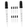 iplusmile Precision Calibrated 1ml Glass Droppers Bent Tip Lab Pipettes