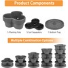 VECELO 5 Tier Vertical Garden Planter, Self Watering Stackable Planters