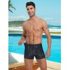 Mens-Swim-Jammers Athletic-Swimwear Quick-Dry-Shorts Durable-Team-Swimsuits - Drawstring Competition Swimming UPF50+ (Snake