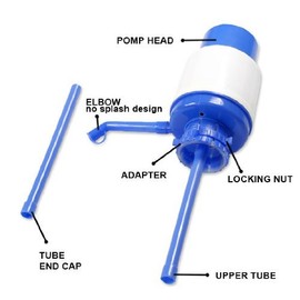 PrimeTrendz Innovative Manual Hand Operated Vacuum Action 5 Gallon Jug Drinking Bottled Water Pump