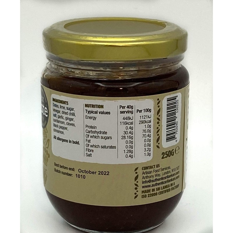 RUCI Sri Lankan Spicy Lime Chutney, 2 Star Great Taste