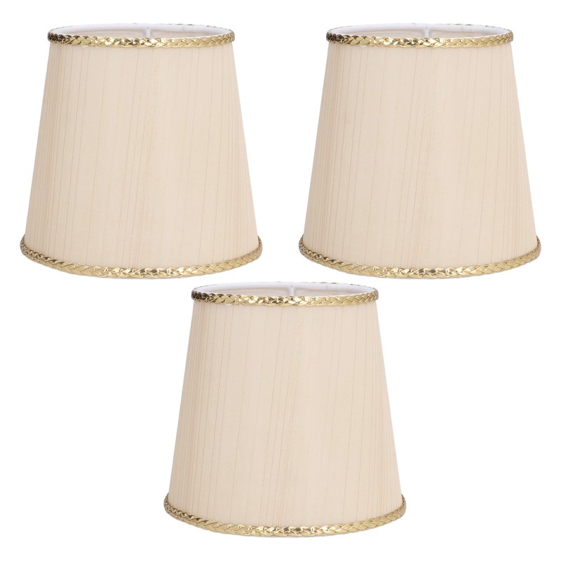 3Pcs Small Lamp Shades Soft Cloth Hand Crafted Safe Design