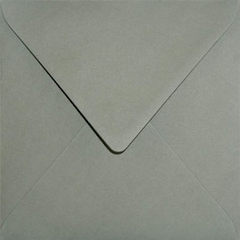 25 x Algae Green Envelopes Square Pointed Flap Without Window 153 x 153 mm 120 g Keaykolour Sequoia Elegant Recycled Paper Colourful Envelopes for Wedding Invitations