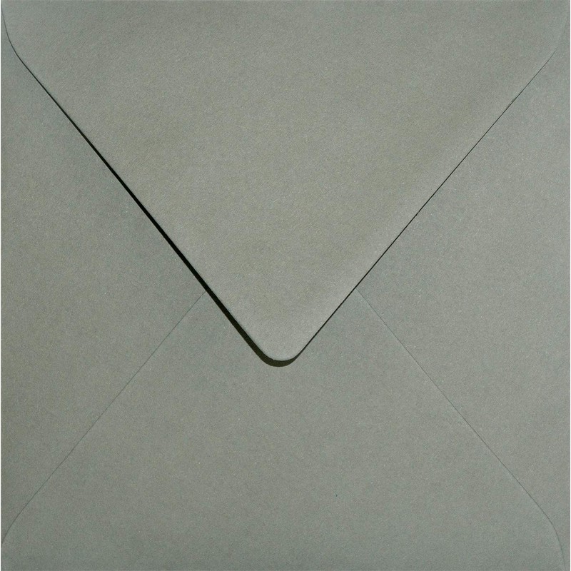 25 x Algae Green Envelopes Square Pointed Flap Without Window