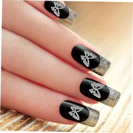 Baluue 20pcs Rhinestone Butterfly Nail Charms for Manicure Decoration Premium Nail Art Accessories Cute Butterflies