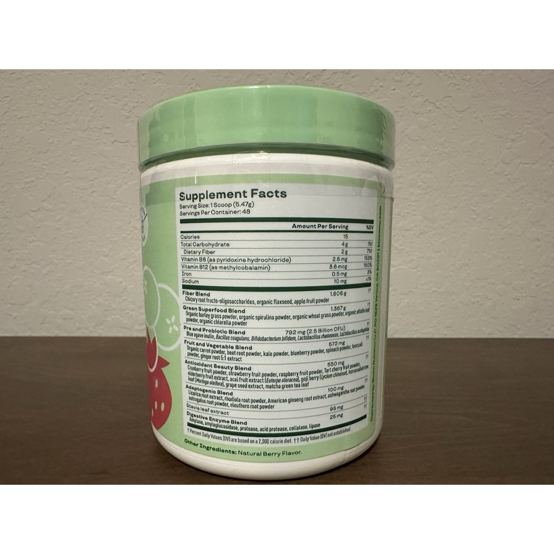 Bloom Greens & Superfoods Berry Flavor 48 Servings NEW -