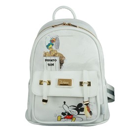 KBNL Mickey Mouse - Steamboat Willie 11 inch Vegan Leather Mini Backpack - A21979, Multicoloured