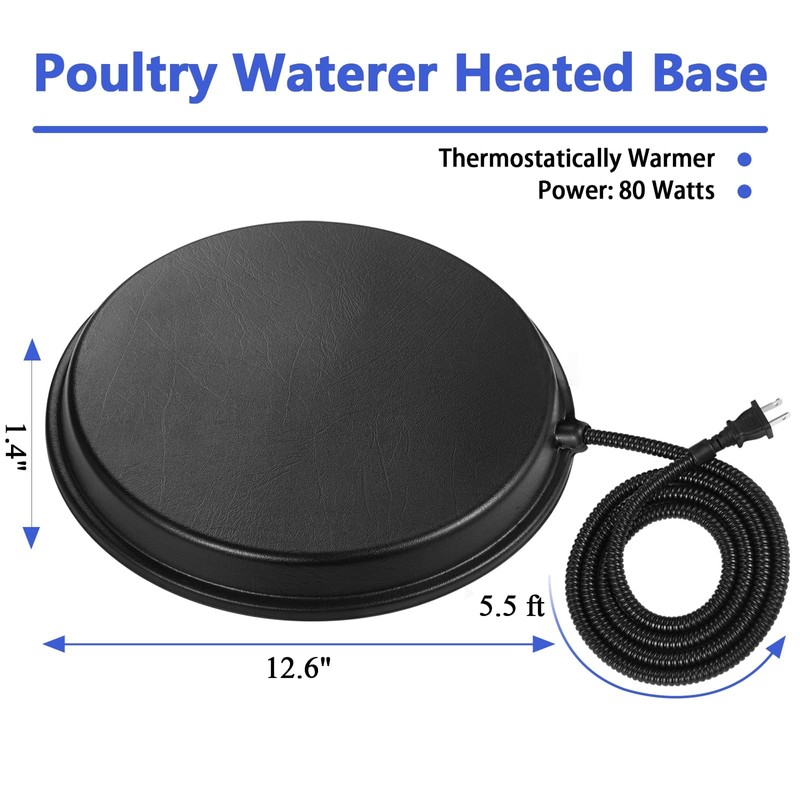 Poultry Chicken Water Heater - KOKOPRO Poultry Water Heater Base