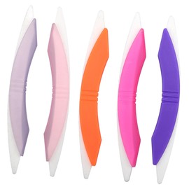 Healeved 5pcs Professional Nail Files Curved Nail for Manicure Easy to Clean and Lightweight Care Tools for Acrylic and Natural