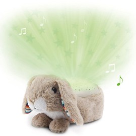 ZAZU Ruby The Rabbit Projector - Baby Light Projector with Soothing Melodies (Heartbeat Sound, Nature Sounds or Lounge Music) | Cry Sensor | Auto Shut Off | Washable