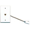 RiteAV - Single Gang Cat6 Rj45 Ethernet Wall Plate White