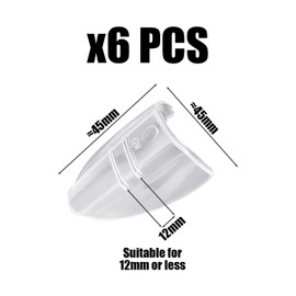 USHXVG 3 pairs of 6 protective glasses wings, safety goggles, transparent eye protection glasses wings, safety glasses side protective cover