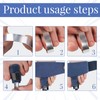 2PCS Adjustable Toe Splints for Straightening,Hammer Toe Straightener with Metal