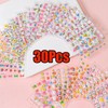 30 Sheets Easter Bunny Nail Art Stickers 3D Self-Adhesive Cute