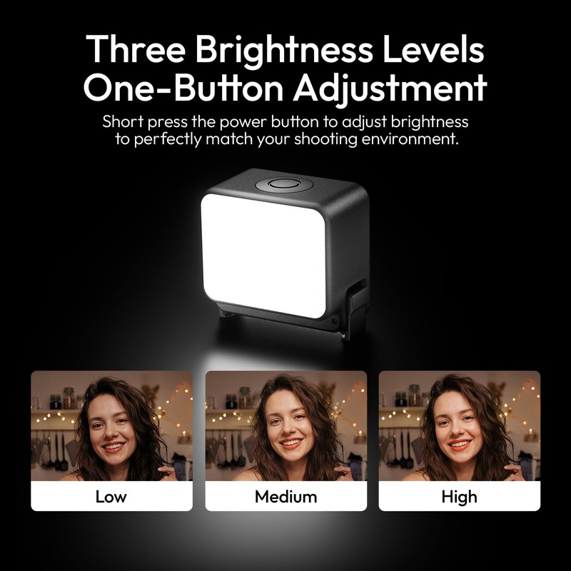 Vlogging Light for DJI Osmo Nano/Osmo Action 6, ULANZI LM24