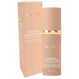 Barubt Foundation MEDIUM SPECTRUM SUNSCREEN SERUM SPF 50 NEW IN SEALED BOX