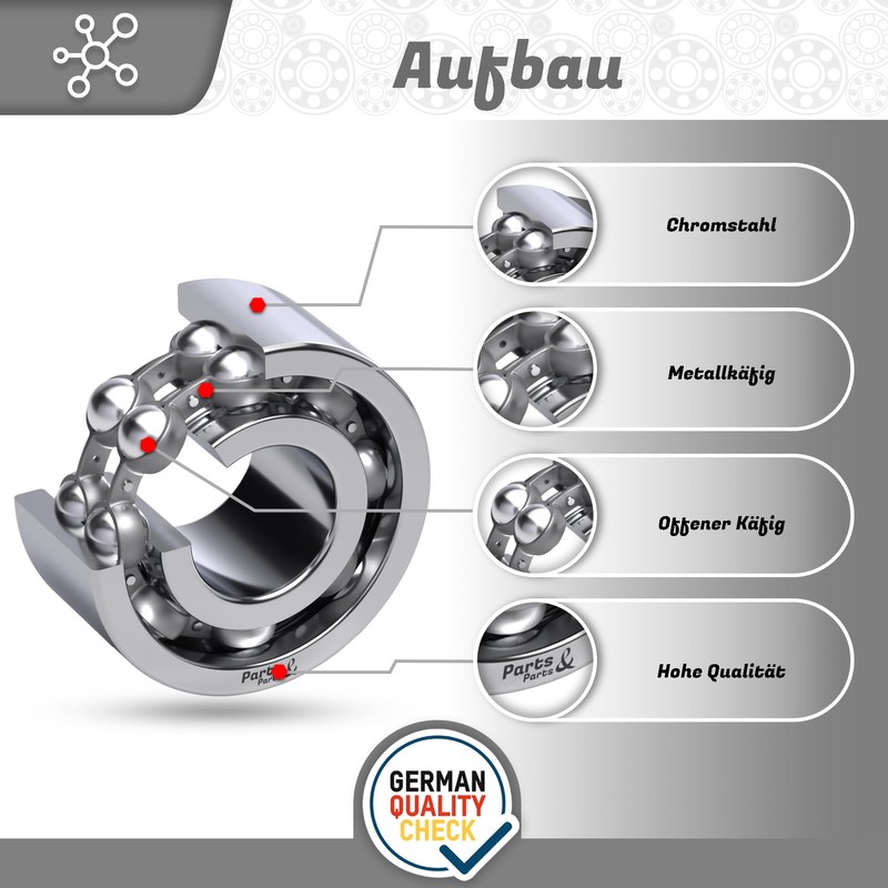 Parts and Parts Angular Contact Ball Bearing 3208/5208 C3 40