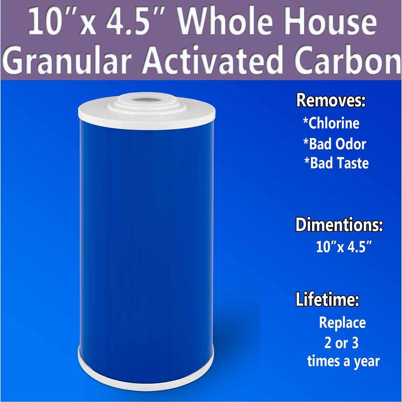 10" x 4.5" Big Granular Activated Carbon Filter Cartridge WELL-MATCHED