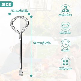 6Pcs Multi-Purpose Paint Bucket Opener Useful Steel Can Opener Rustproof Labor Saving Paint Tin Openers Manual Opening Jar Tool for Bottle Opener