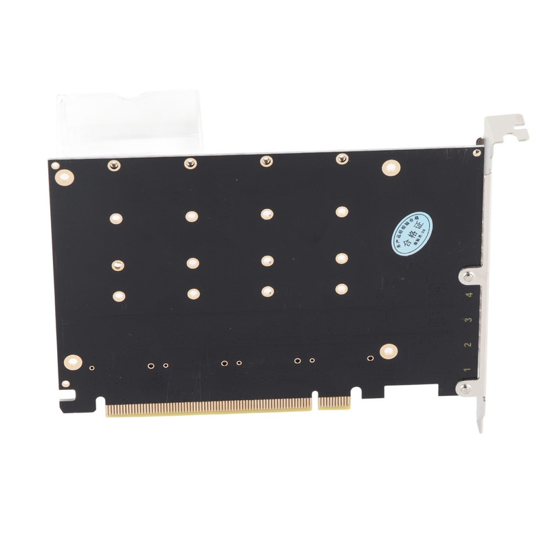 M.2 NVME SSD to PCIE X16 Adapter 4 Port High