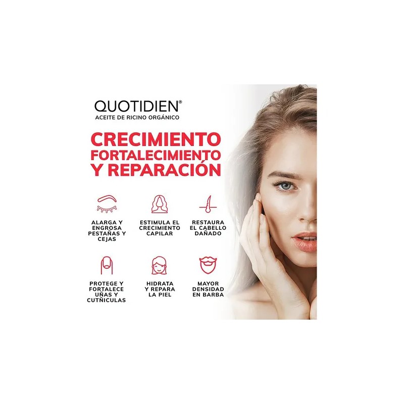 2p Aceite Ricino Orgánico 50ml Suero Crec Pestañas Y Cejas