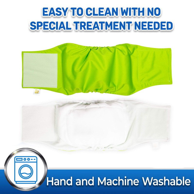 Pet Magasin Male Dog Belly Manner Band Wraps Nappies, 3-Pack,