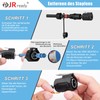JRready JRSSWCONN23B01 IP68 Industrial Waterproof Connector, 2 Pin, CP-20 Circular
