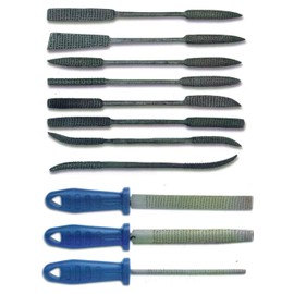 artdee Rasp Set / Corrugated Rasps and Files (11 Pieces) for Working Soapstone, Clay & Plaster