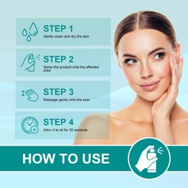 Scar Remove，Scar Remove Medical Grade Scar Spray，Etuih Scar Removal Spray，Acne Scar Treatment for Face, Acne Scars and Dark Spaot Remover, Gentle Skin Care for Acne Prone Skin (2PCS)
