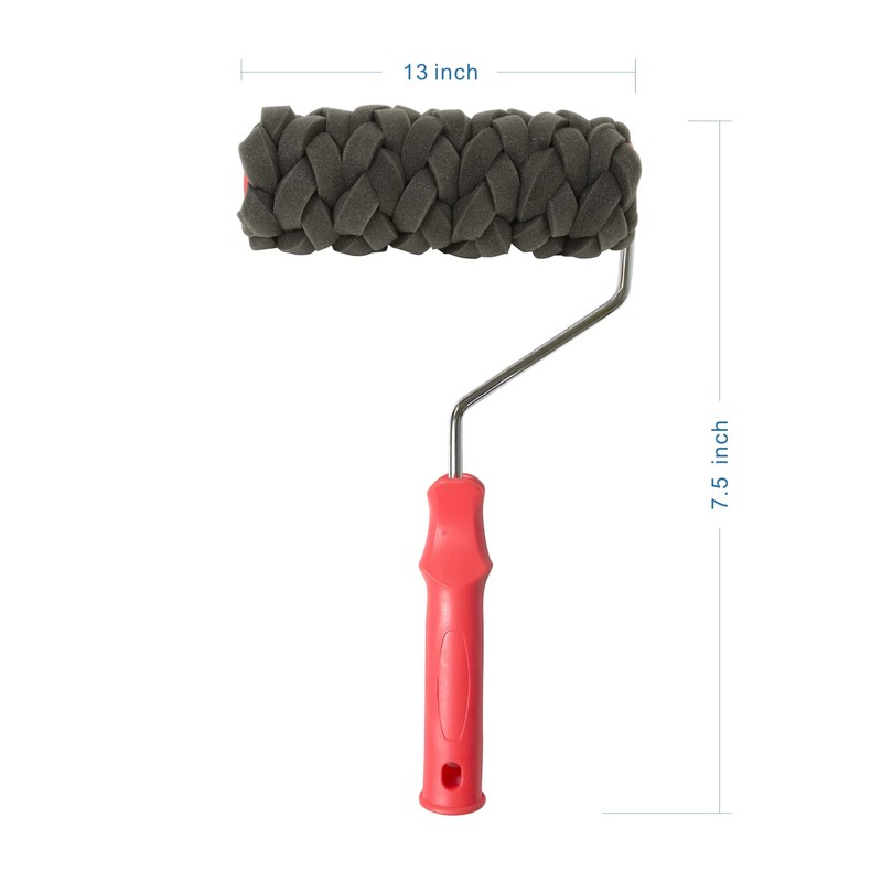 Hanroy 7" Sponge Twining Paint Roller, Texture Sponge Paint Rollers,
